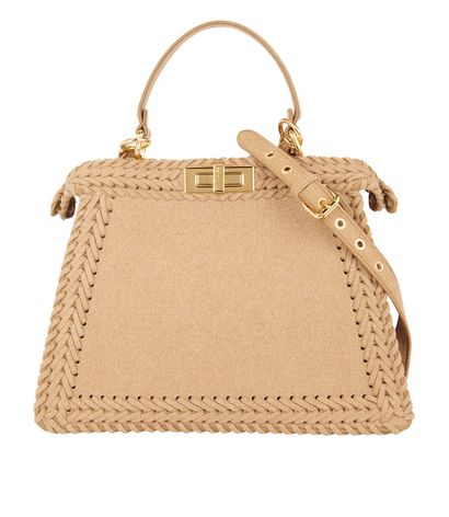 Peekaboo Iseeu Bag, £1,600, Handbags, Brown, Felt, Front view